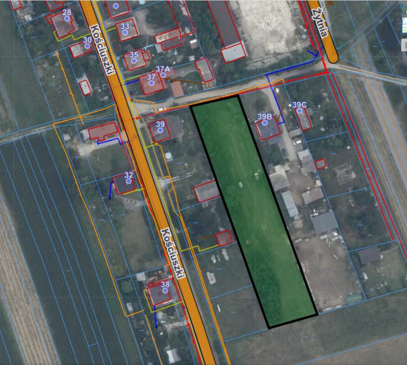 Łaskarzew/Garwolin dział bud 3640 m2 -1 ha od W-wy