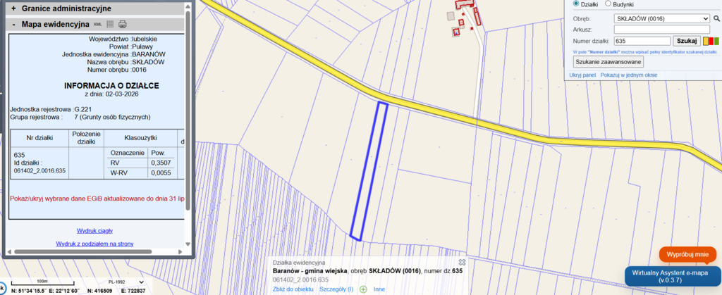 Na sprzedaz działka rolna gm Baranów 3562 m2 - zdjęcie 2
