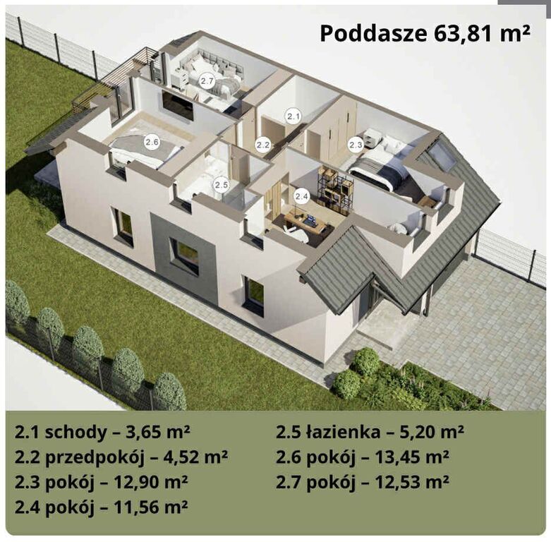 Bliźniak z ogrodem i tarasem pod Krakowem - zdjęcie 5
