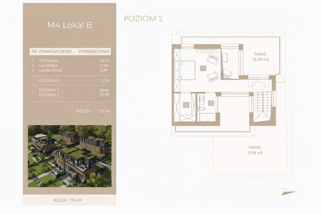 Apartament z tarasami | Wola Justowska - zdjęcie 3